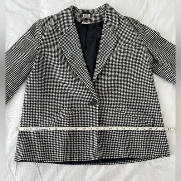 Houndstooth Wool Blazer - Picture 7 of 7